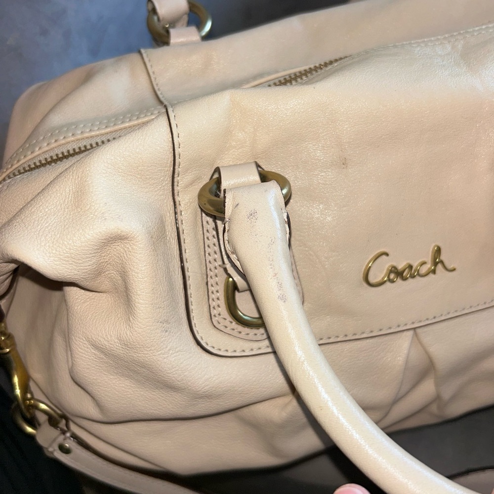 Coach Ashley cream satchel - Picture 6 of 8